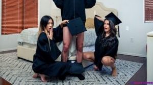 StepSiblingsCaught – Hime Marie And Lulu Chu – Stepsisters Graduation Day